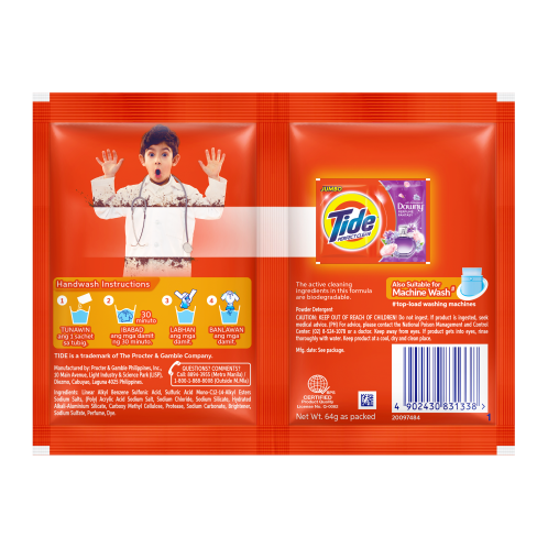 Tide Perfect Clean Powder w/ Downy Perfume Fantasy 72gx216